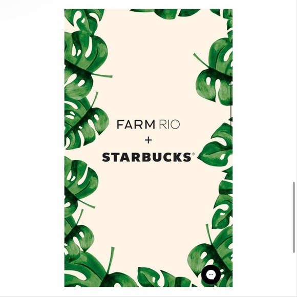 NWT FARM Rio x Starbucks Banana Mix Cold Cup Keychain - Picture 2 of 11